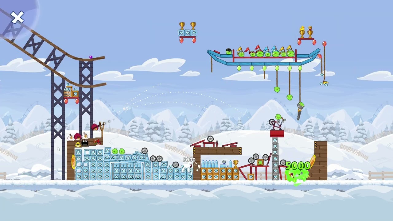 Angry Birds Friends Level 2 Tournament 1693 three stars NO POWER-UP walkthrough 2026-02-02