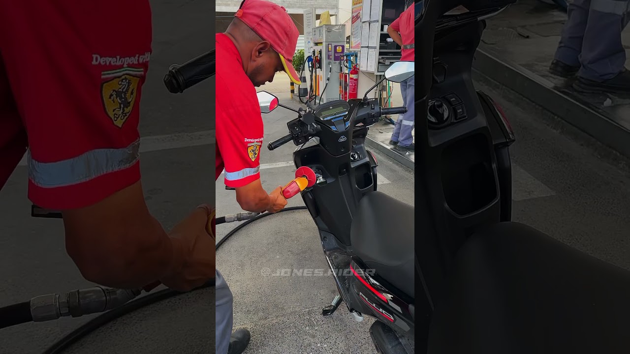 Quanto gasto para encher o tanque da Yamaha Fluo 125. #moto #yamaha #scooter