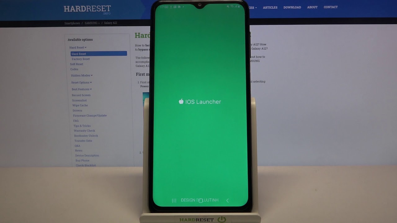 How to Get iOS Look on SAMSUNG Galaxy A12 &ndash; Set Apple Layout / iOS Launcher