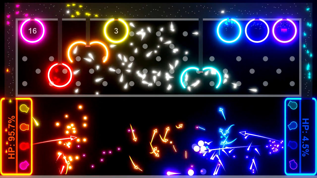 Neon Claw Machine Battle