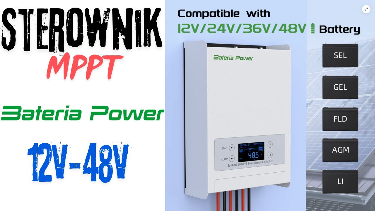 Sterownik MPPT Bateria Power 60A 12v-48v 150V 3000W Solar Charge Controller