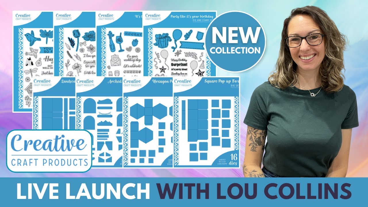 LIVE LAUNCH - Creative Craft Products 'Pop-Up Box Cards' with Lou Collins
