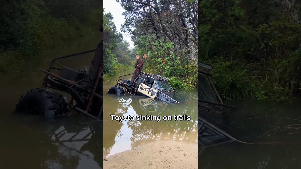 Truck Sinking in Quick Sand!