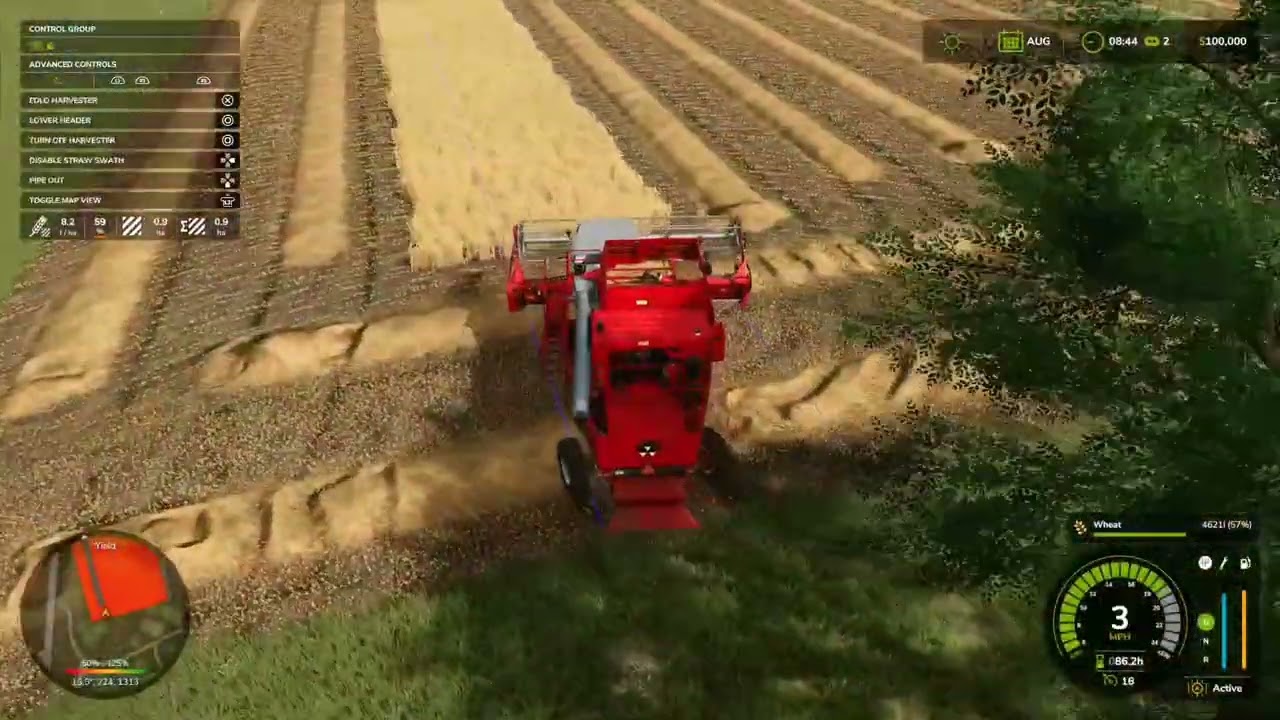 Harvesting a filed with my friend pt1 in fs 25