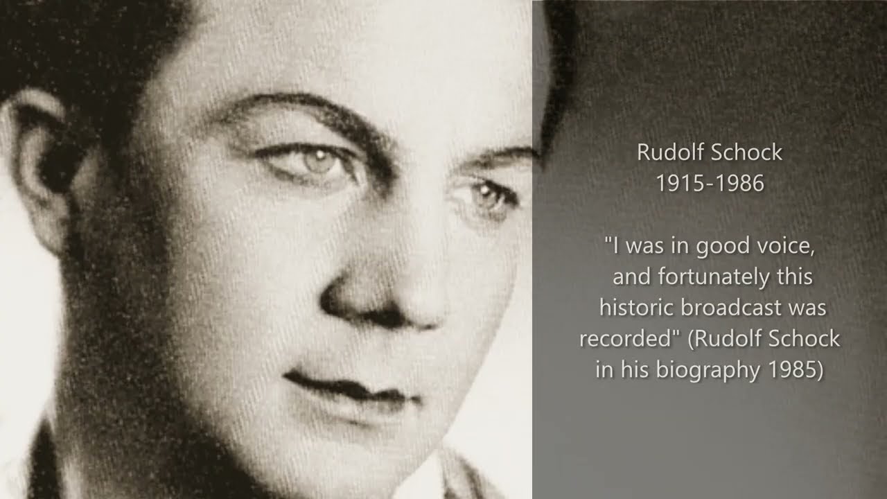 RUDOLF SCHOCK: 'FLOWER SONG' by Georges BIZET, LIVE on October 13, 1946:
