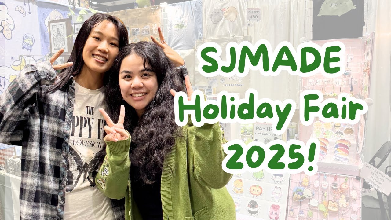 SJMade Holiday Fair 2025 | artists booth sharing, recap, & haul ✨ art vlog