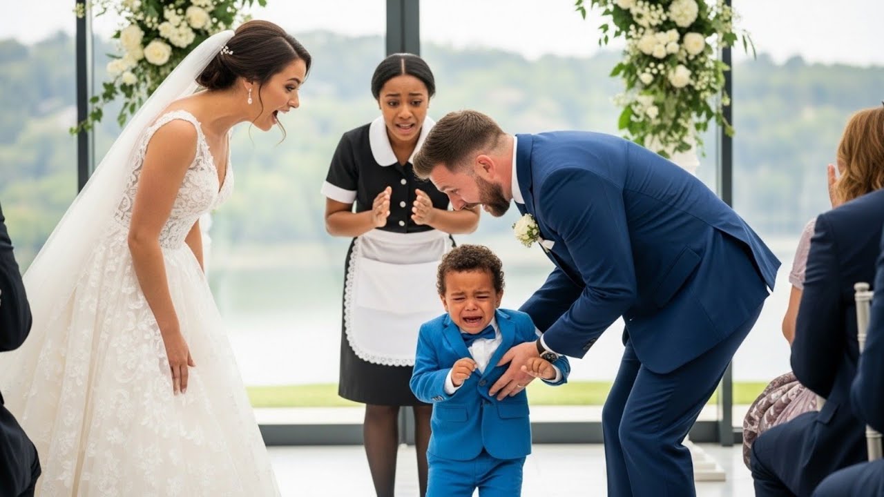 Please Don’t Send Mommy Away…” — The Maid’s Child Interrupted the Billionaire’s Wedding in Tears