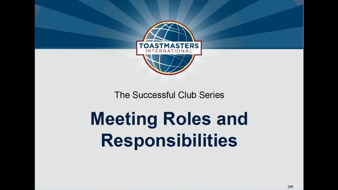 Meeting Roles and Responsibilities
