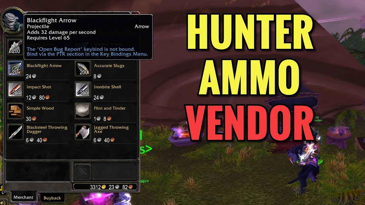 Stormspire Hunter Ammo Vendor (WoW TBC)