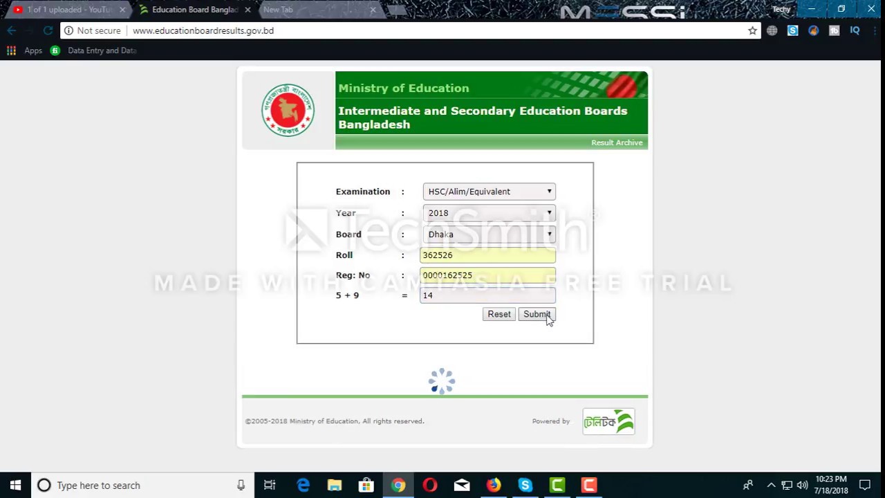 HSC/SSC/JSC/PSC Result 2018 All examination results/Techy rakebul/