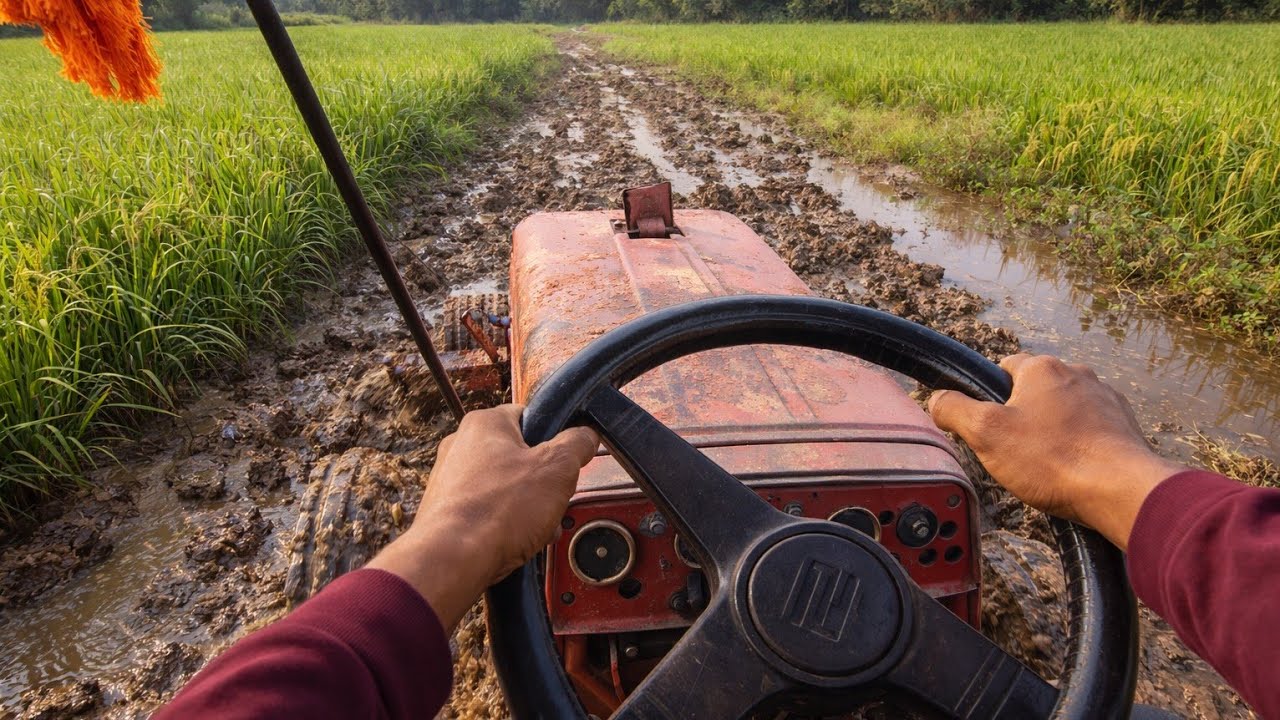 “Call to Action: Mahindra 575 Tractor Field Work | POV 4K ASMR Farming” 🚜📞🌾