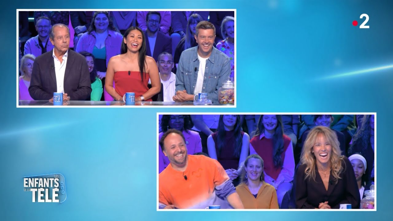 Les enfants de la télé avec Anggun, Élodie Fontan, Maxime Switek, Romain Lancry et Christian Morin