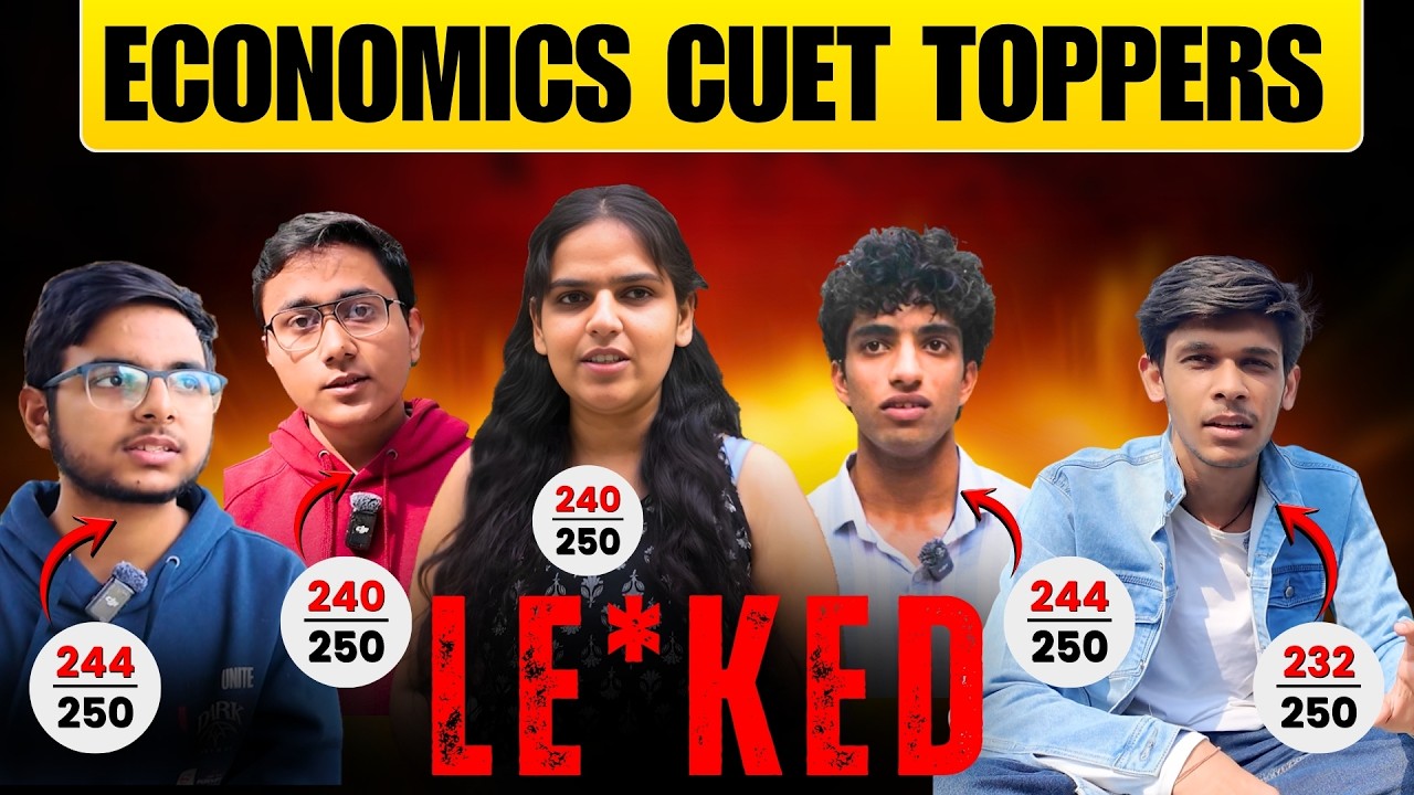 CUET 2026 Economics Topper Strategy | cuet economics preparation 2026 | Score 200+ in Economics