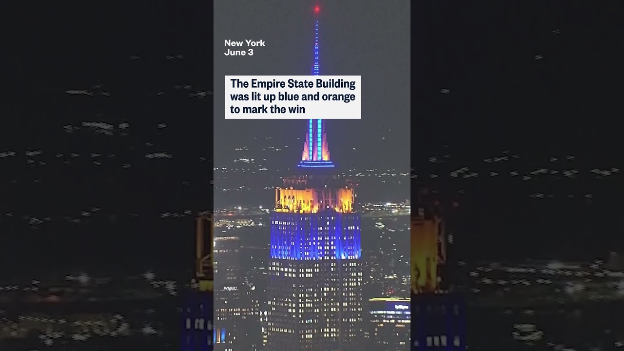 N.Y. celebrates as Knicks win NBA Finals game one