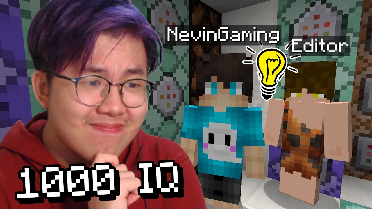 Gw Menguji Kepintaran NevinGaming dan Editor di Minecraft ... (1000 IQ)