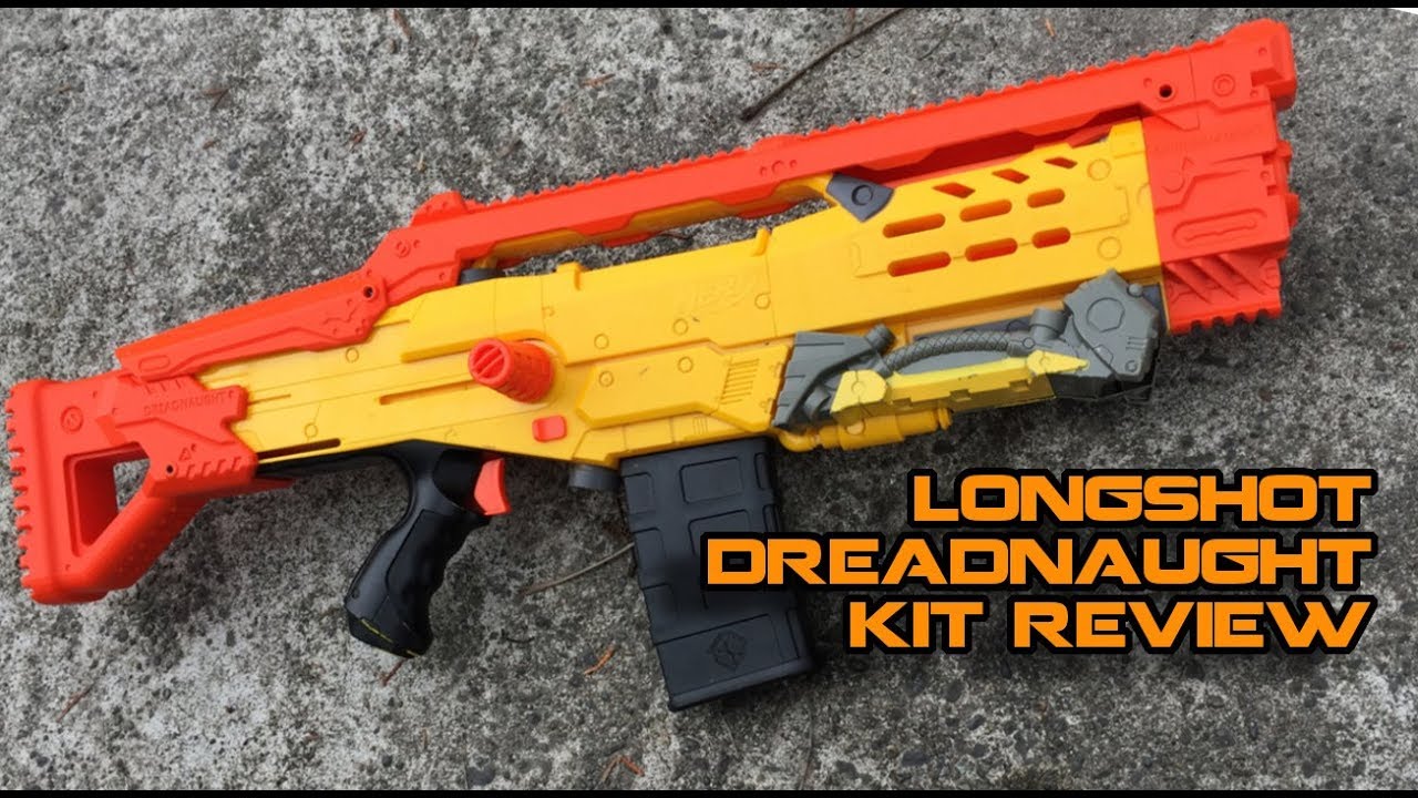 NERF Longshot Dreadnaught 3D Printed Kit Install & Review | Walcom S7