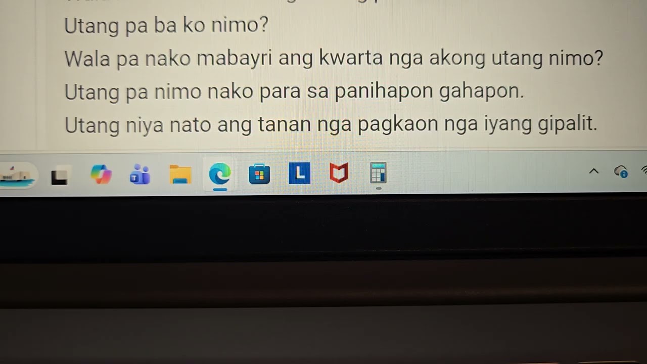 Learn Bisaya Cebuano #267:  I owe him 5000; Utang ko niya og 5000.