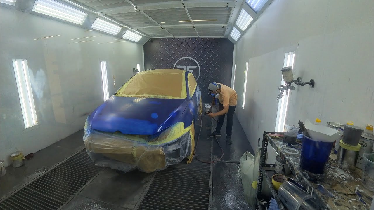 Episode 03 paint job and mixing to bring the right color out on the Golf R mk7@hearandgear #vwgolf7 