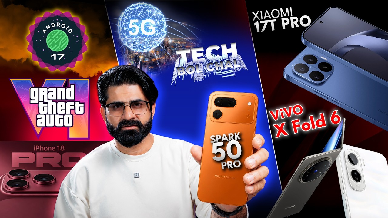 Tecno SPARK 50 Pro,Xiaomi18 Pro Coming,Vivo X Fold6,iPhone18,Android17 Update,vivo Y500 Price ! EP29