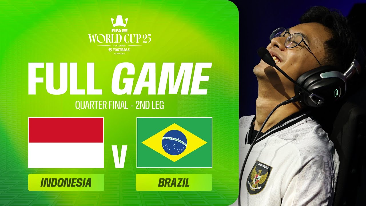 Indonesia Defeat Brazil In The Craziest Quarter Final | FIFAe World Cup ft. eFootball™ Console