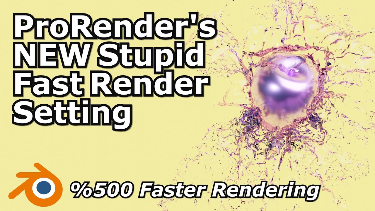 Radeon ProRender's 3.5.2 Interactive Render Setting | New Fast Setting!