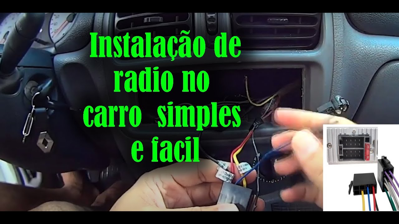 Como instalar rádio no carro e explicação facil para fazer em casa