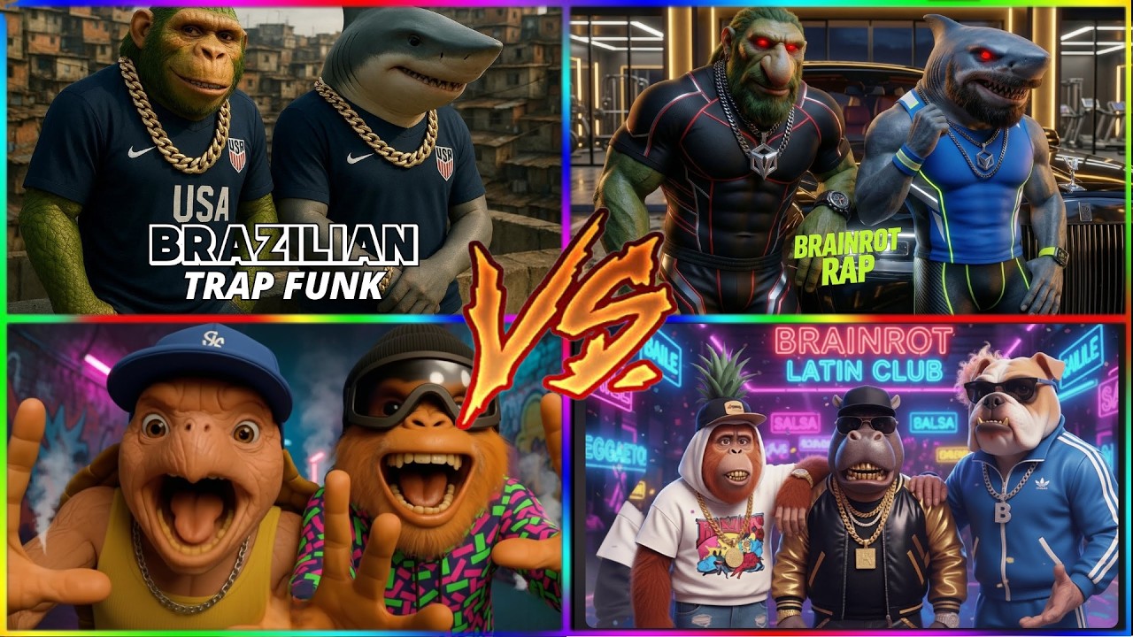 ⚡ BRAZILIAN TRAP FUNK 🆚 ANIMAL WARRIORS 🆚 STREET LEGENDS ⚡
