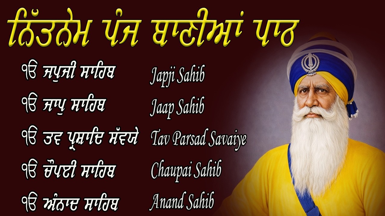 Nitnem Sahib Full Path | Nitnem Sahib | Panj Baniya Da Path | Fast Nitnem Sahib #wahegurusimran