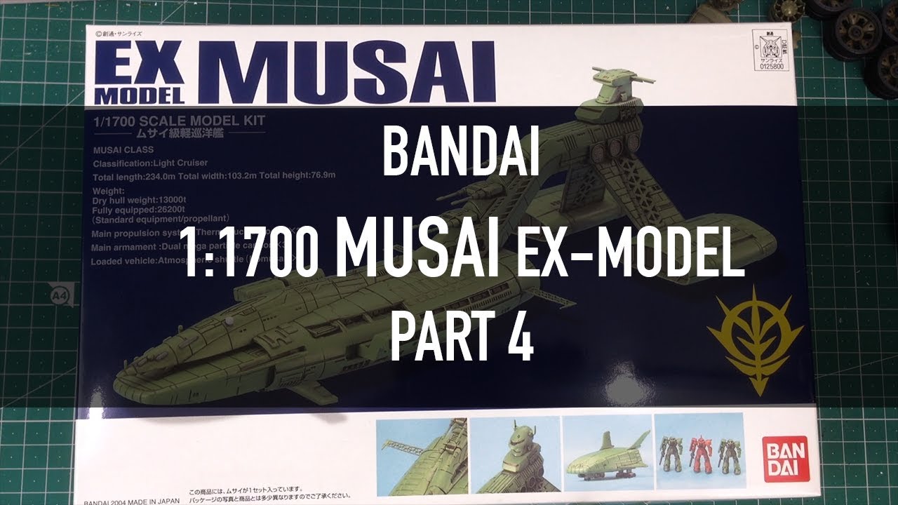 Bandai EX-Model 1:1700 Musai Build Part 4