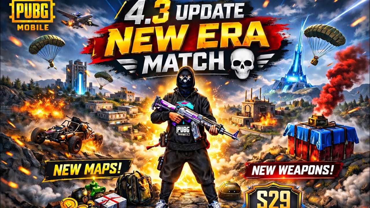 PUBG new 4.3 update new era match or s29💀