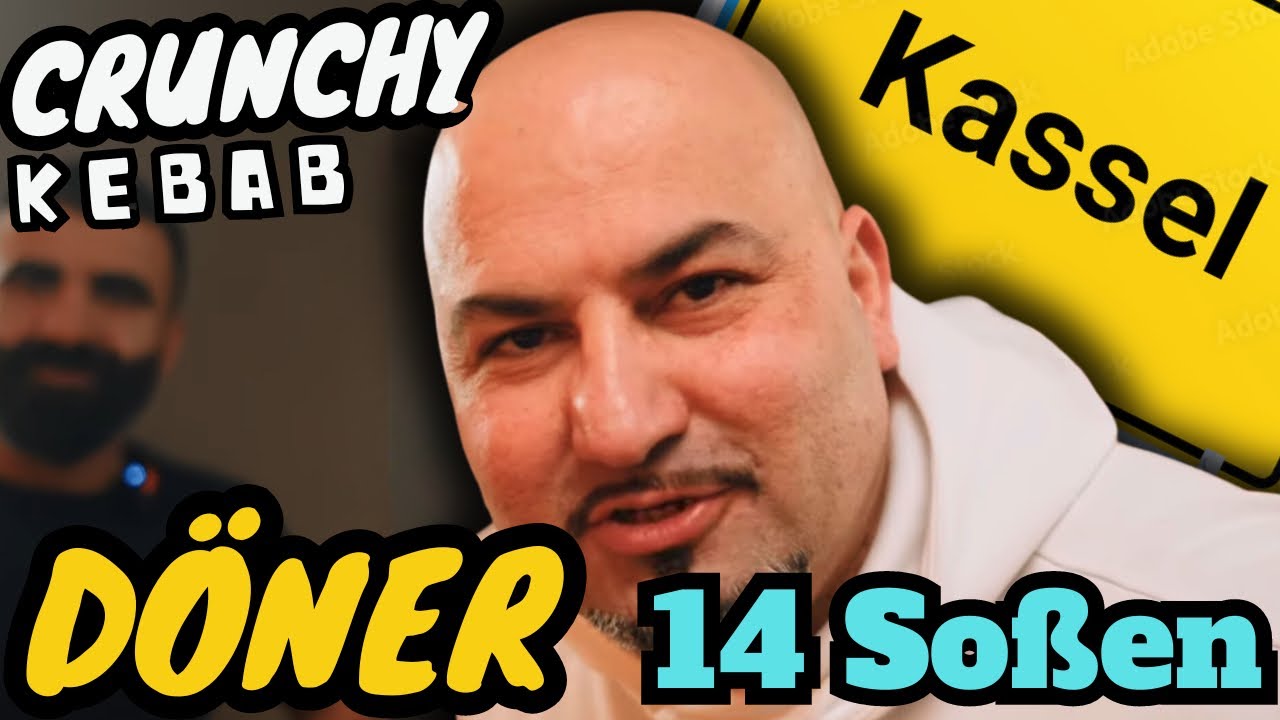 Döner mit 14 verschiedenen Soßen in Kassel Crunchy kebab