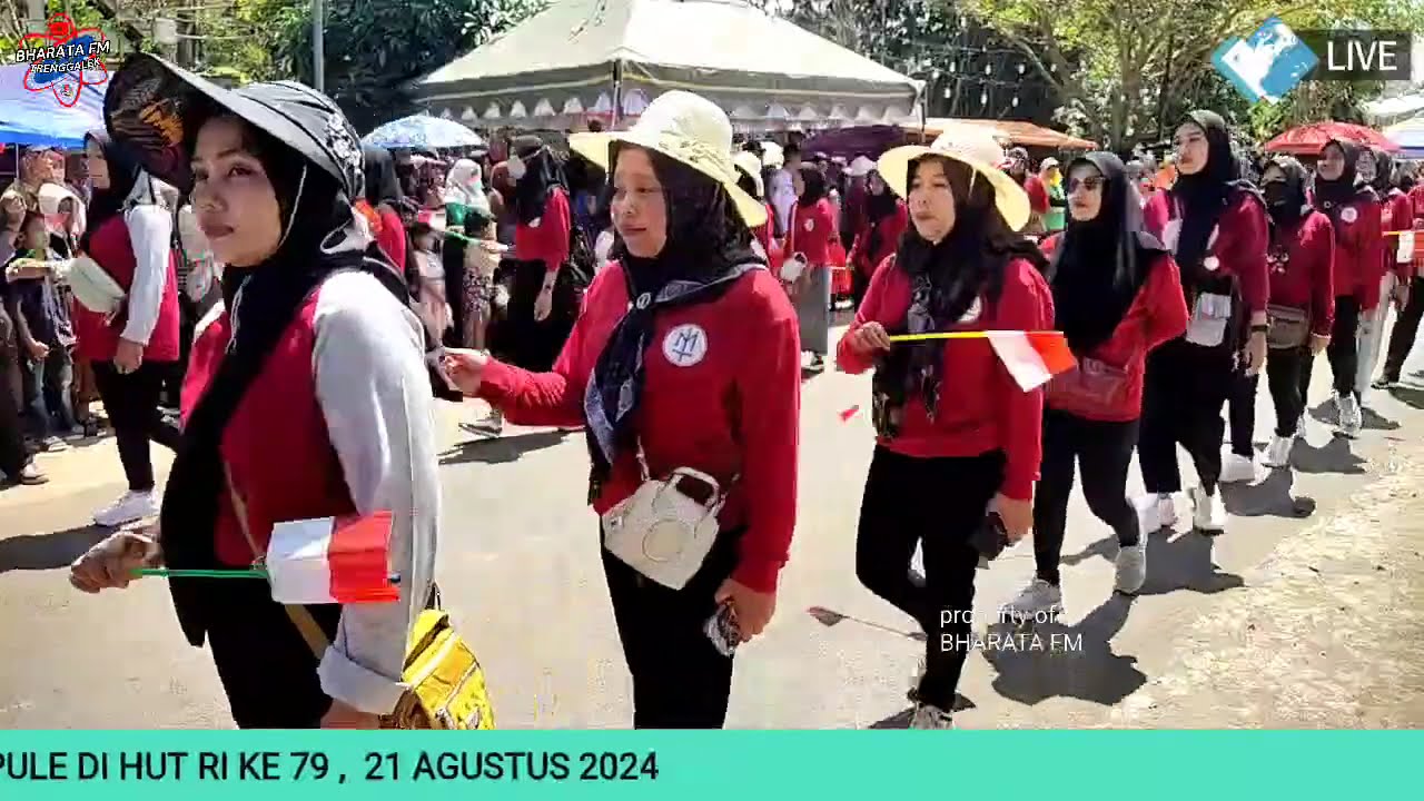 🔴LIVE PARADE DRUMBAND SD/MI/SMP/MTS KECAMATAN PULE DI HUT RI KE 79