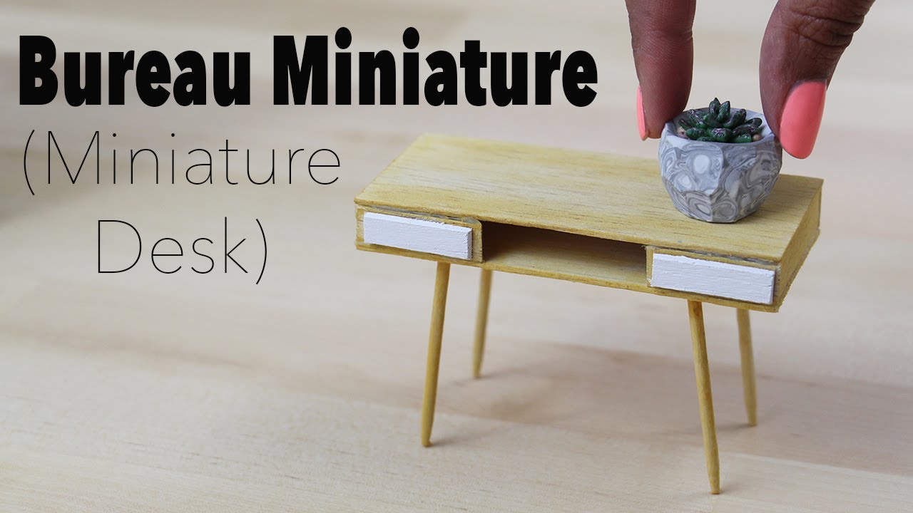 Bureau Maison du Monde (miniature desk) 1/12⎪Doll House