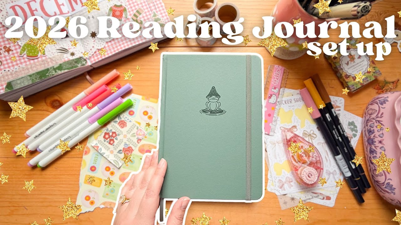 2026 reading journal set up 🍄✨