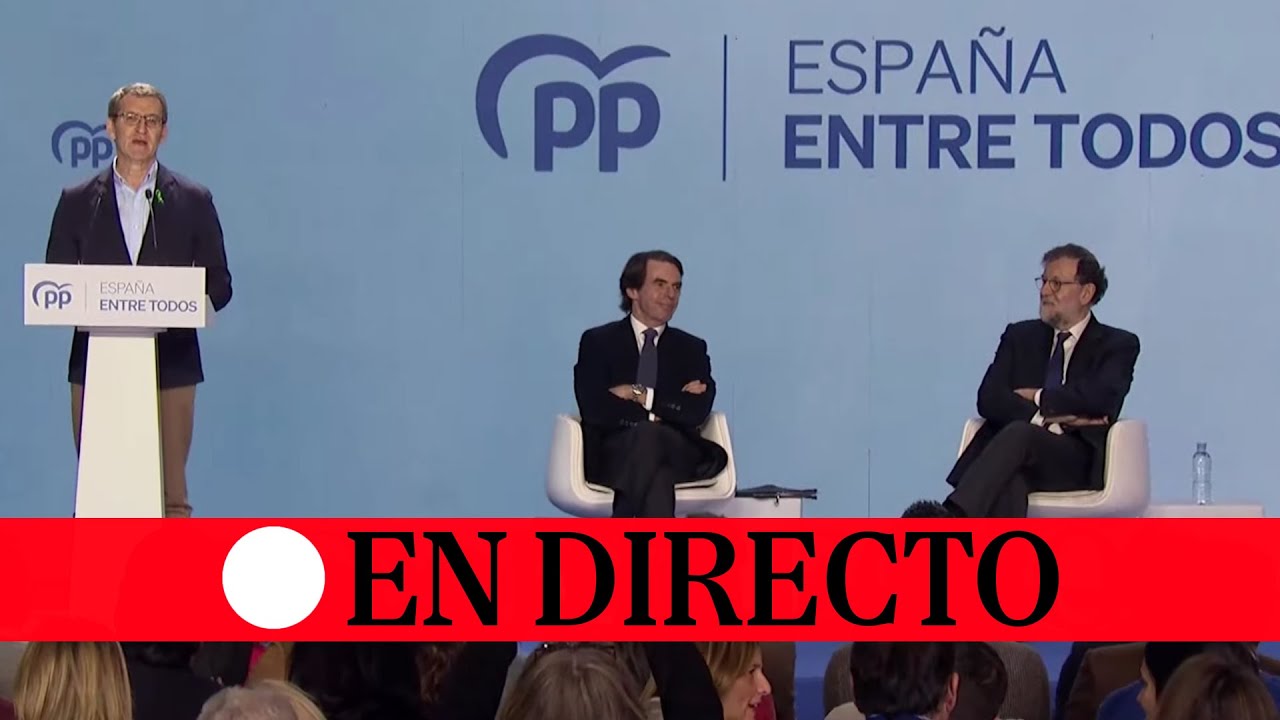🔴 DIRECTO | Feijóo interviene en una charla coloquio con José María Aznar y Mariano Rajoy