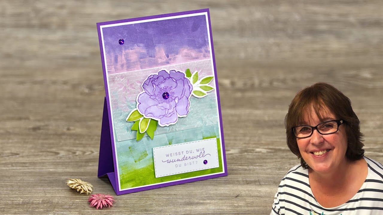 Zauberhafte Aufstellkarte zum Muttertag・Neue Kollektion Farben des Glücks・Stampin’ Up!
