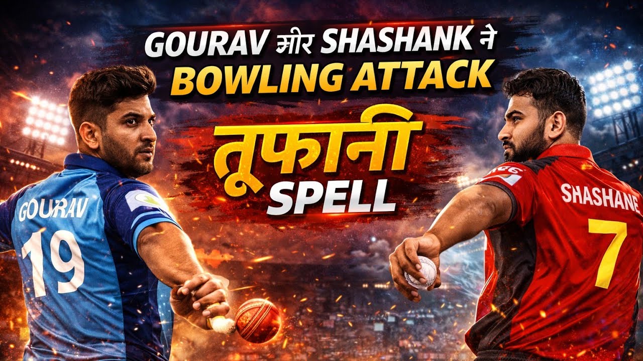 Ms cricket gourav and Shashank bowling attack 