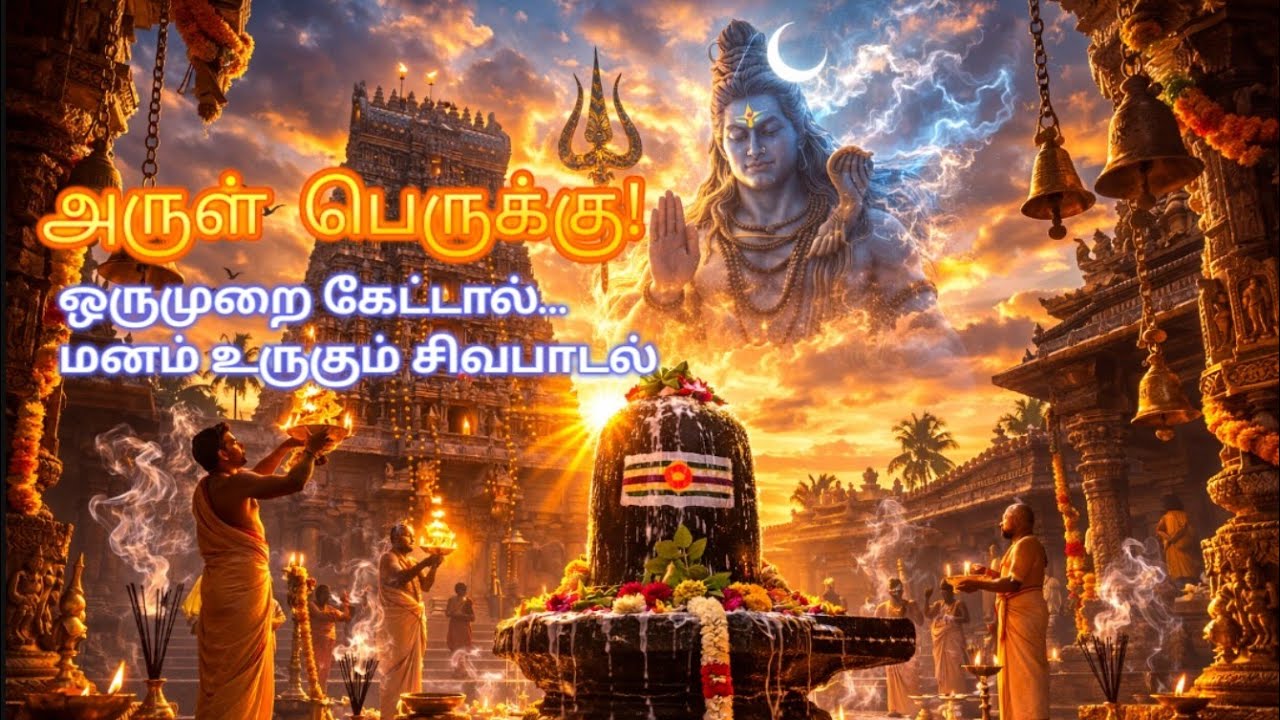அருட்பெருக்கே ஆனந்தமே ஆதிசிவ ஞானமே |Powerful Shiva Devotional Song |ஓம் நம சிவாய |Tamil Shiva Bhakti