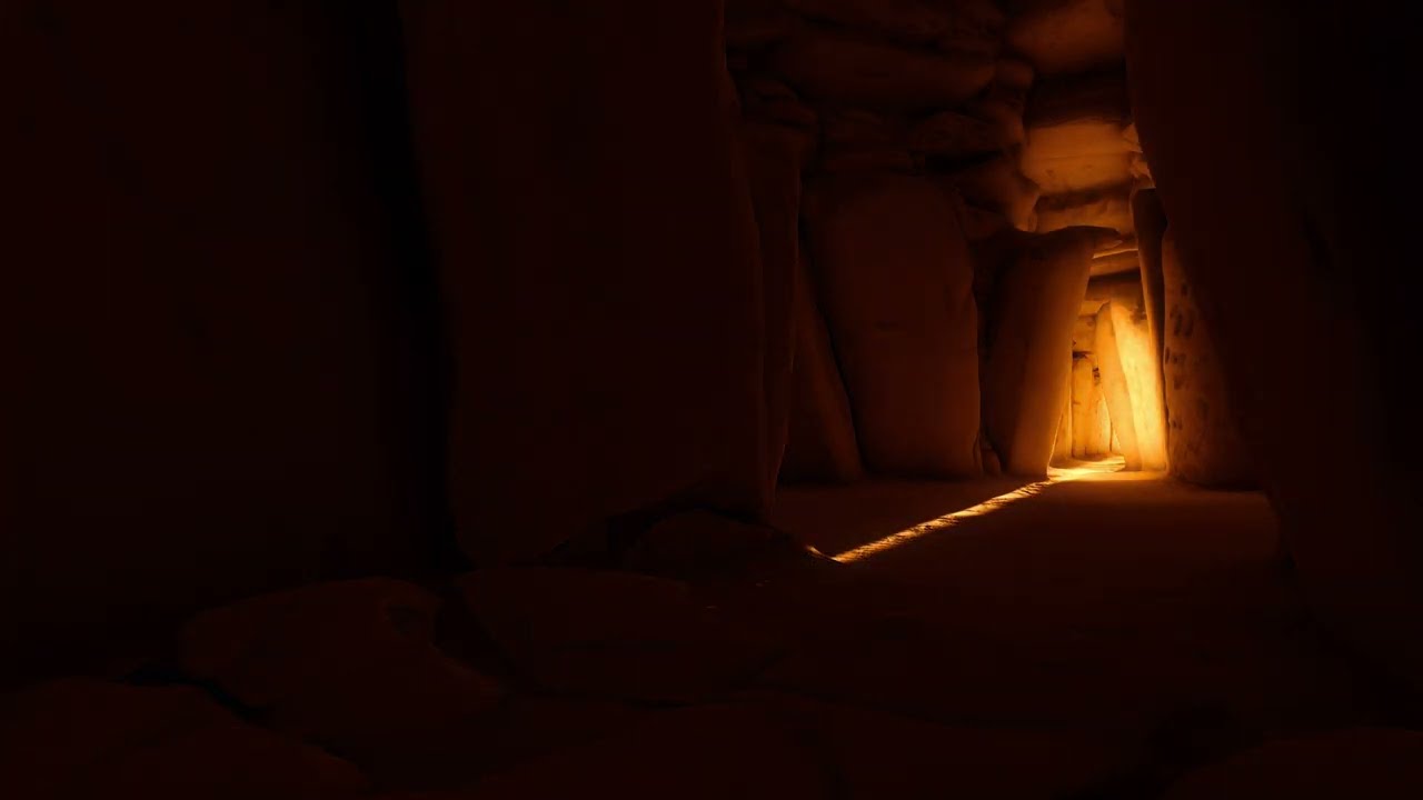 Newgrange winter solstice simulation 4k