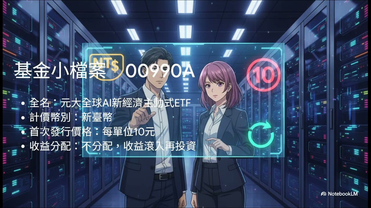 解碼00990A：元大全球 AI 新經濟主動式 ETF指南