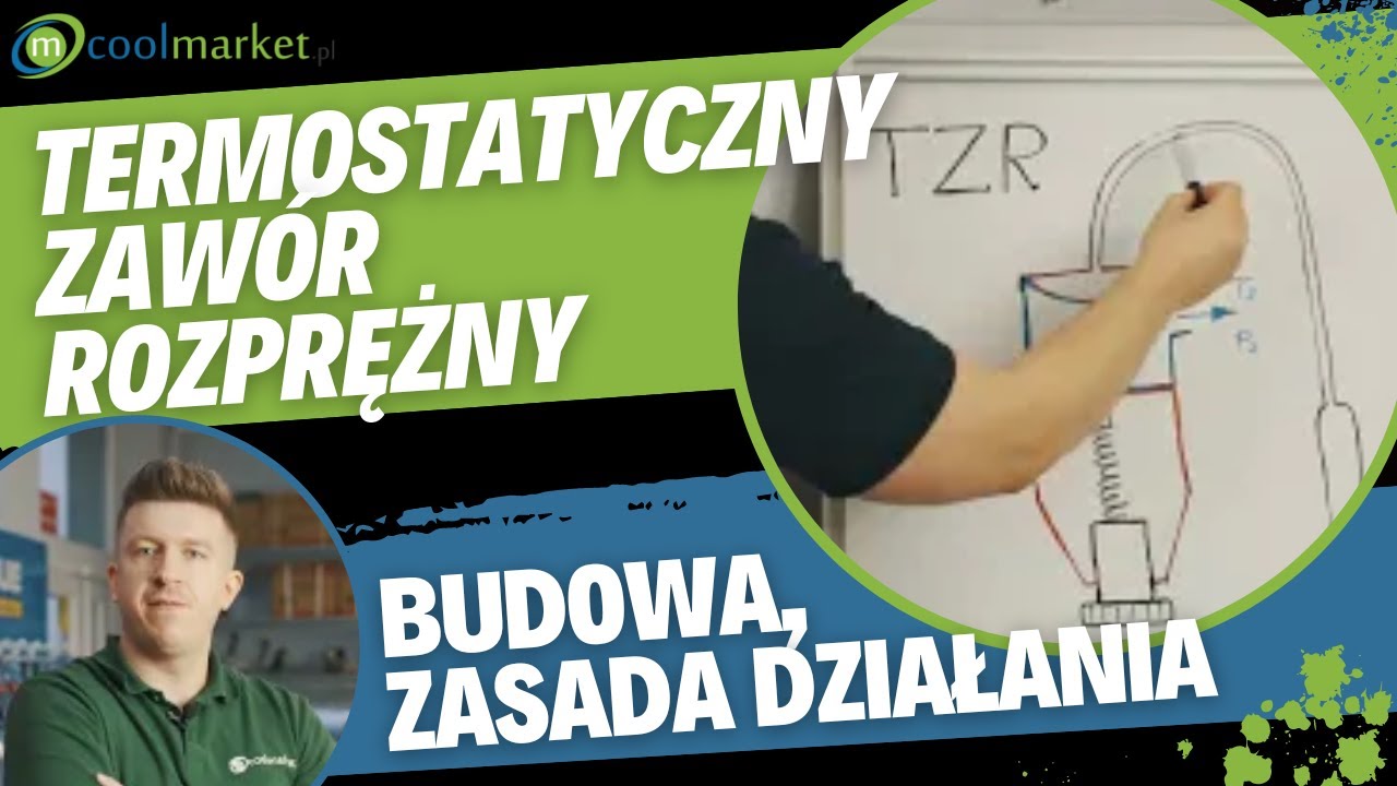 Termostatyczny zawór rozprężny TZR - zasada działania elementu rozprężnego układu chłodniczego