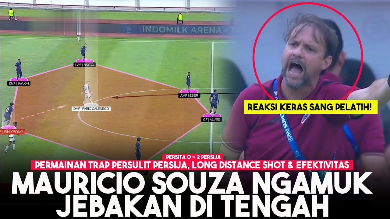 KAGET! Mauricio Souza Ngamuk, Jebakan Mid Press & Efektivitas | Persita 0 - 2 Persija