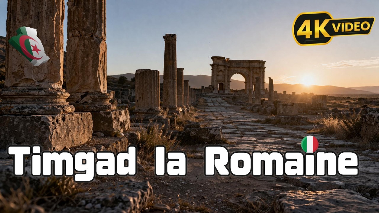 Timgad  🇩🇿 4K:Voyage Magique dans la Rome Antique !