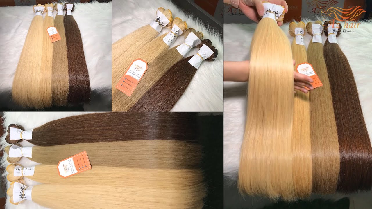 WEFT HAIR EXTENSION | COLOR HAIR #18, #4C, HUMAN HAIR STRAIGHT EXTENSION VIETNAM | AZ HAIR COMPANY