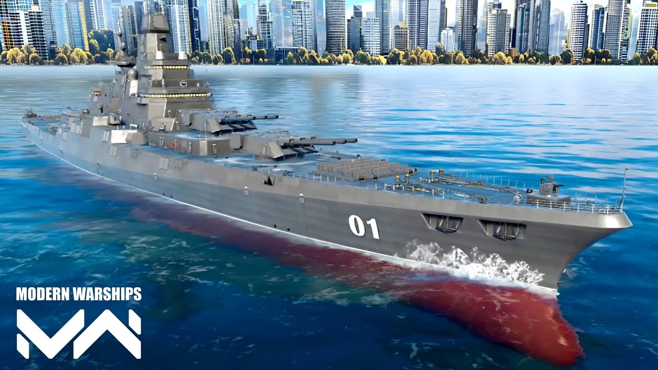 Strongest chinese ship gameplay CN HUAQING Battleship : Modern Warships