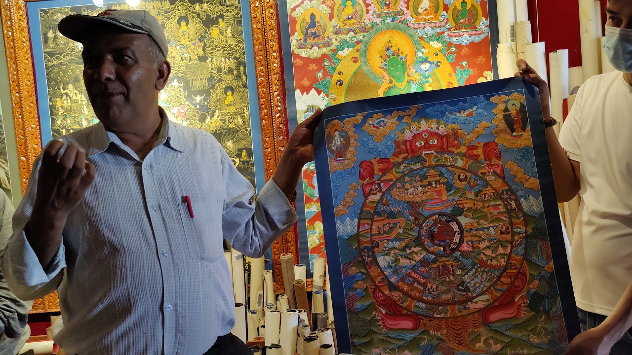 Wheel of Life art in Thanka Explained by Professor Punya Parajuli