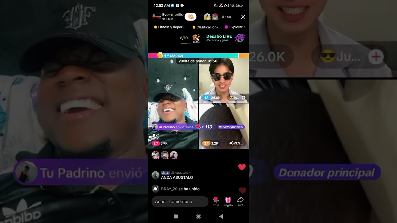 Jh Murillo y juanpapi en live #humor #murillo #jhdelacruz #jhdelacruz777 #live