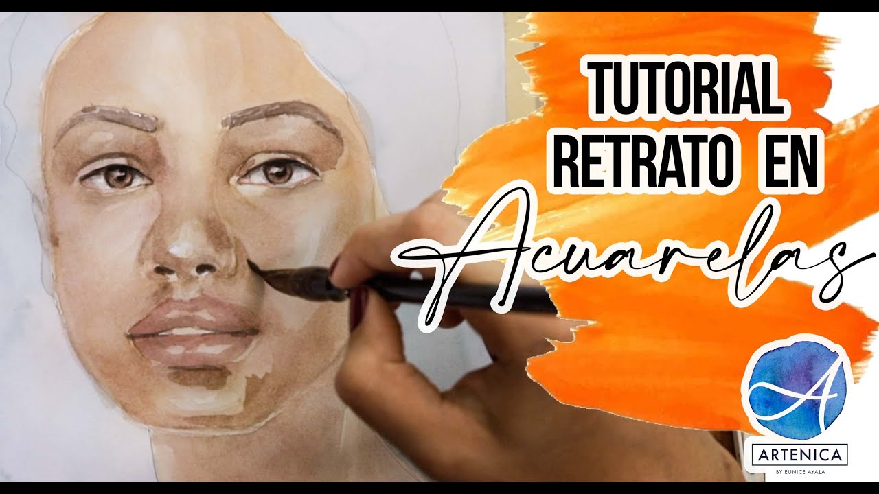 TUTORIAL Retrato en Acuarelas | Watercolor portrait ARTENICA