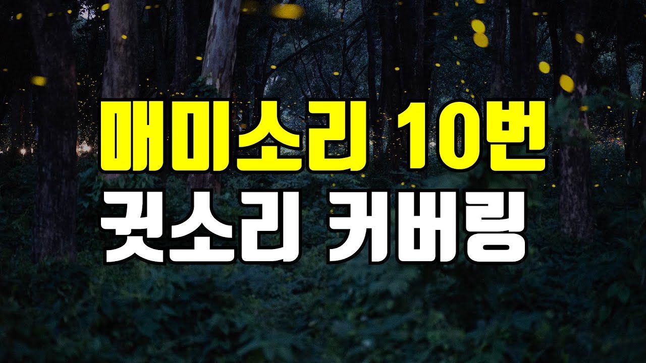 매미소리 10번 - 귀를 찌르는 날카로운 고주파 귓소리(삐소리, 윙소리, 웅소리)를 덮어주는 커버링 사운드