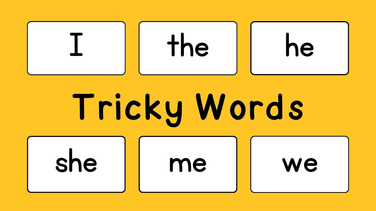 Tricky Words | Sight Words |  Set #1 | Sentences with Tricky Words | Phonics Reading